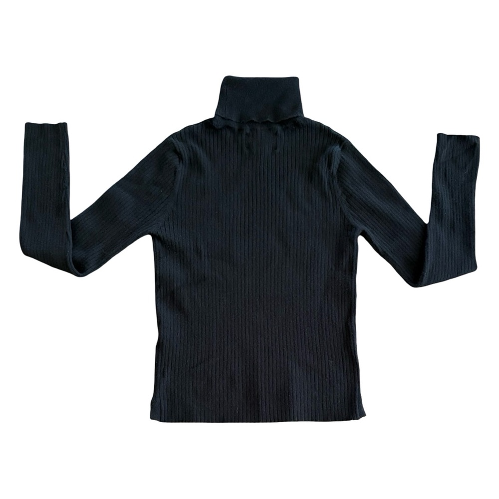 Girls Zara Classic ribbed turtleneck sweater Size 13-14 I-0332